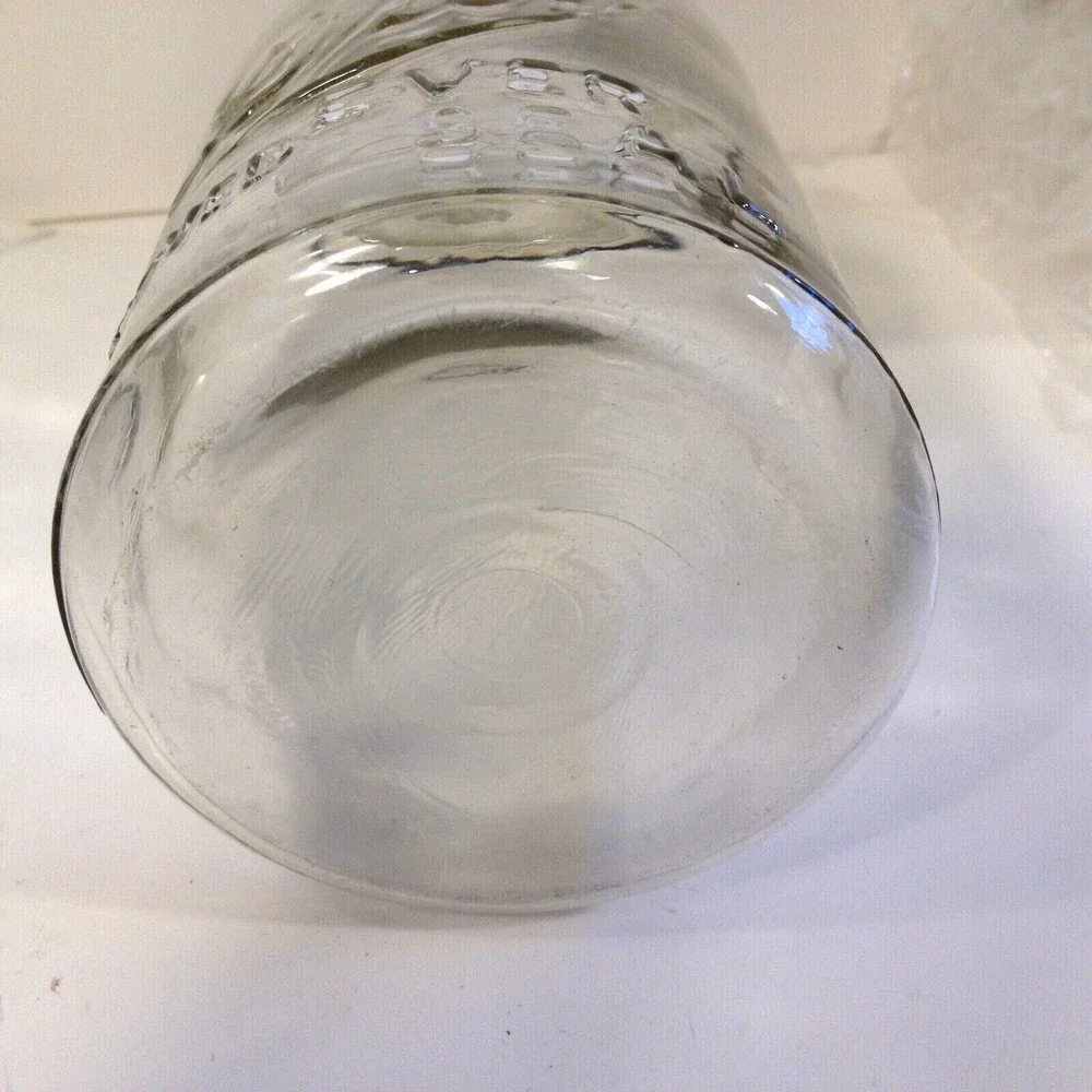 Vintage Drey Improved Ever Seal Clear Glass Canning Jar w/ Lid Wire Bail Quart